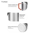 thumbnail image 3 of Taza de titanio Ti artisan 750 ml para camping y café, 3 of 9