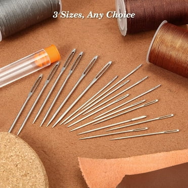 Large-Eye Blunt Needles, Stainless Steel Yarn Knitting Needles, Sewing Needles, Crafting Knitting Weaving Stringing Needles, Perfect for Finishing Off Crochet Projects (9 Pieces)