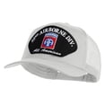 thumbnail image 2 of 82nd Airborne Division All Americans Patched Solid Cotton Twill Mesh Prostyle Cap - White OSFM, 2 of 5