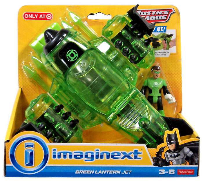 R5514 Batman Figurine Green Lantern Jet Véhicule Batman Imaginext
