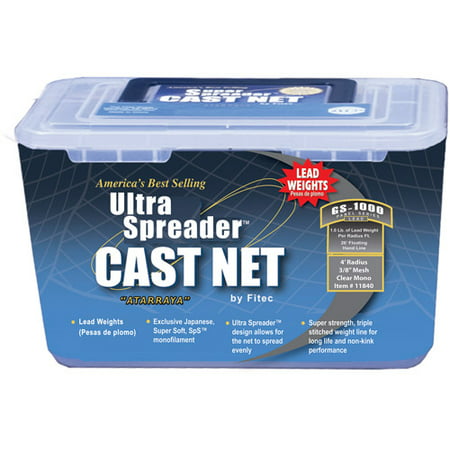 Fitec GS1000 Ultra Spreader Cast Net, 3/8
