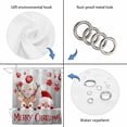thumbnail image 3 of Christmas Shower Curtain Set - Small 36" x 72" Washable Bathtub Curtain with 12 Hooks, Cute Santa Claus Reindeer Red Xmas Balls Snowy Grey Waterproof Fabric Stall Shower Curtains for Bathroom Décor, 3 of 6