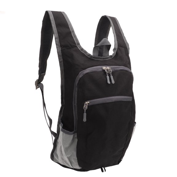 Suodoka Lightweight Packable Backpack Water Proof Travel Hiking Backpack Outdoor Sports Foldable Backpack Black (17.7 inches / 45 cm)