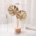 thumbnail image 1 of Figuras de metal con forma de pluma de hoja de ginkgo dorado, adornos manuales para manualidades de escritorio, accesorios para fotografías, estatuas, esculturas, decoración del hogar, 1 of 5