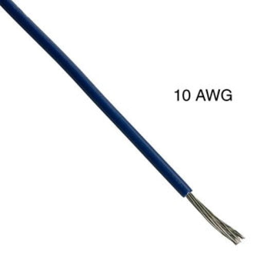 50101 - WIRE STRANDED 10AWG BLU 12VOLT 8FT COPPER WIRE