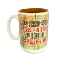 Rivers Edge Products Ceramic Coffee Mug with Handle, 16 Ounces, Espresso Cups and Coffee Cups Ceramic, Perfect for Coffee, Expresso, Latte, or Tea, Outside of a Horse