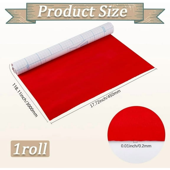 Velvet Self Adhesive Fabric Sheet 118 x 17.72 inch Velvet Flocking Liner Red Soft Velvet Drawer Liner Roll Sticky Back Peel and Stick Roll for JewelryBox Wallpaper Upholstery Art Crafts