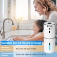 thumbnail image 4 of Dispensador automático de jabón líquido sin contacto, recargable por USB, inteligente, ajustable en 6 niveles, para baño, cocina y lavavajillas, color blanco., 4 of 5
