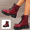 Red, variant on Ankle Boots for Women Fall Winter Platform Lace Up Buckle Stud Decor Booties Round Toe Side Zipper Chunky Sole Short Boots