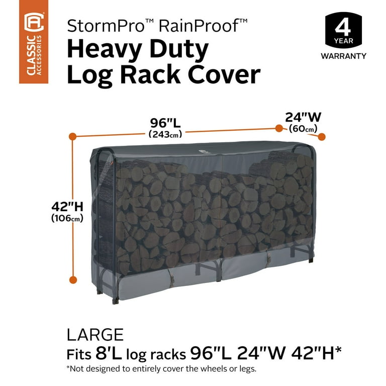 Classic accessories online log rack cover