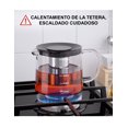 thumbnail image 2 of Tetera De Vidrio Xtellar 1200 Ml color transparente Grande De Con 4 Tazas De Té, 2 of 5