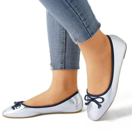 

sebulube Women Soft Sole Square Toe Flats Women s Slip On Shoes Women Loafers Dress Shoes Women Shoes Flats Comfortable