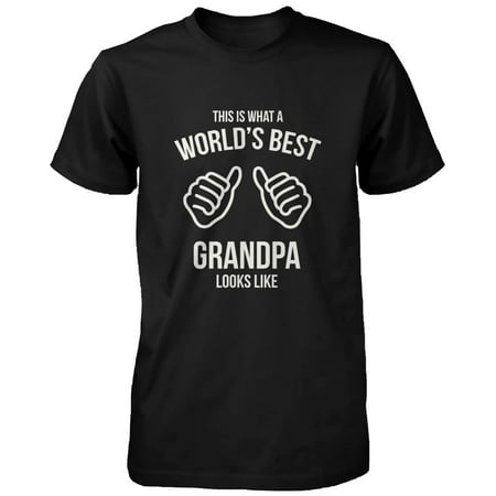 Funny Grandpa T-Shirt - This Is What A World's Best Grandpa Looks (Best Looking Pitbulls In The World)