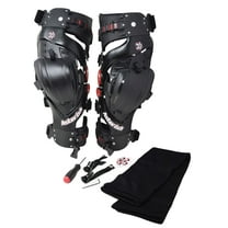 Asterisk Carbon Cell One - Advanced Knee Protector Braces (Pair- Left & Right) for Motocross, Supercross, and Off-Road Riders - Size XL