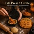 thumbnail image 6 of Halloween Mini Hand Pie Molds Set - 10 Shapes Food-Grade Dough Press & Pie Cutter for Holiday Baking, Reusable Cookie Mold, Halloween Party Supplies, 6 of 6