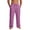 Purple, variant on SOOMLON Linen Pants Men Big and Tall Pants Elastic Waist Drawstring Straight Leg Pants Cusual Trousers with Pockets
