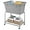 Gray, variant on Laundry Cart with Wheels, Rolling Laundry Hamper with Removable Bag and Shelf, Metal Frame Laundry Basket with 4 Casters and 2 Brakes, Ideal for Bedroom, Bathroom, Laundry Room, Cream