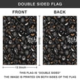 thumbnail image 4 of Halloween Trick or Treat Spooky Icons Fall Garden Flags 12.5"x18" Double Side,Small Yard Flags for Outside,Outdoor Fall Decor,Autumn Funny Garden Flag Yard Decoration, 4 of 4