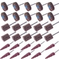 thumbnail image 1 of SACKORANGE 30 PCS Lijadora abrasiva de rueda de aleta 80 Grano 1/8 "Diámetro del vástago Forma de cono Papel de lija abrasivo Aleta Rueda de lijado Cabezal de molienda Herramienta rotativa para pulir, 1 of 5