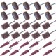 thumbnail image 1 of SACKORANGE 30 PCS Lijadora abrasiva de rueda de aleta 80 Grano 1/8 "Diámetro del vástago Forma de cono Papel de lija abrasivo Aleta Rueda de lijado Cabezal de molienda Herramienta rotativa para pulir, 1 of 5