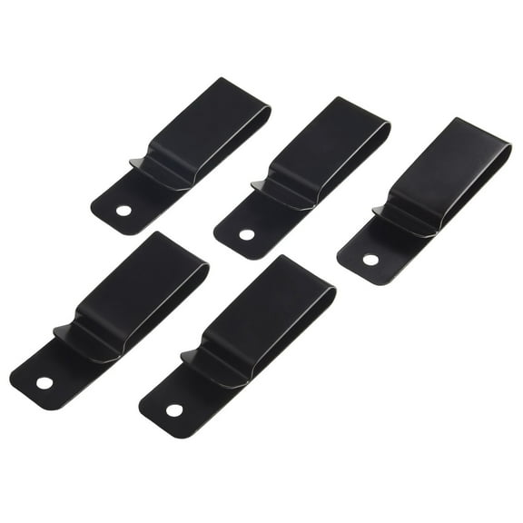 Diy Accessories 5Pcs Iron Black Sheath Belt Clip Metal Spring Hook Buckle Smile Home