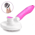 thumbnail image 6 of Self Cleaning Slicker Brush,Dog Brush & Cat Brush with Massage Particles,Removes Loose hair & Tangles,Skin Friendly & Promote Circulation With Flea Comb, 6 of 6