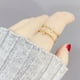 thumbnail image 5 of Qarigey Anillo de apertura para mujer, joyería de mano de doble capa cruzada ajustable, diamantes de imitación, cobre, decoración de moda Ropa, zapatos y accesorios Miscelánea, 5 of 6