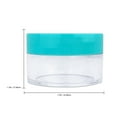 thumbnail image 2 of Beauticom 12 Pieces High Quality 20G/20ML Clear Round Acrylic Cosmetic Product Sample Travel Jars with Flat Top Lids (Teal), 2 of 5