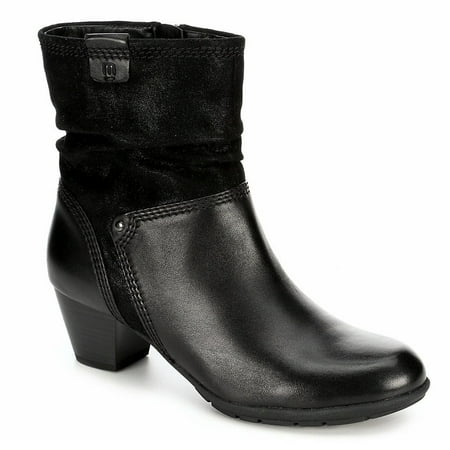 

Medicus Womens Jil Heeled Zip Up Slouch Ankle Boot Shoes Black US 6