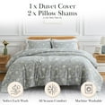 thumbnail image 2 of Infinite Blossom Printed Duvet Cover Set by SouthShore Fine Linens, 2 of 9