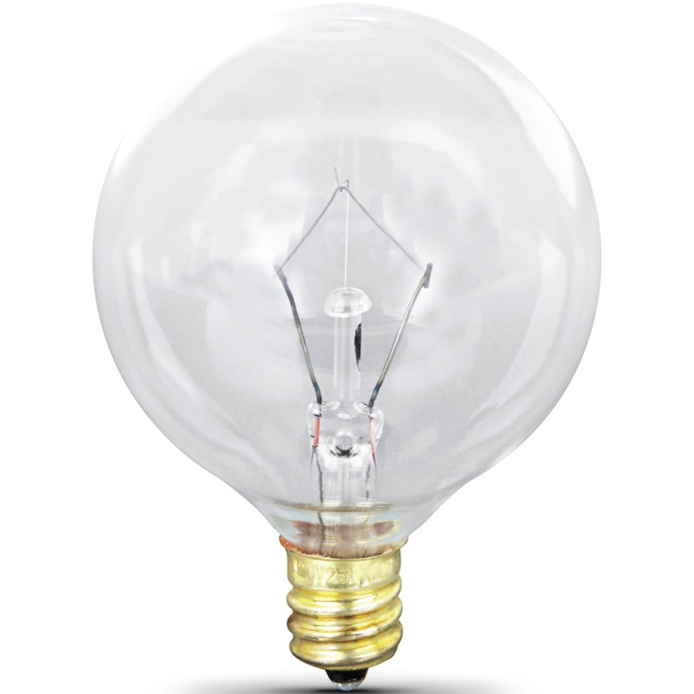 Great Value Incandescent G12.5 Replacement Bulb, 25 Watts, 2 Count