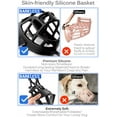 thumbnail image 2 of LQCrafK Dog Muzzle Prevent Biting Chewing Barking Training Dog Muzzle for Small Medium Large Dogs, 2 of 3