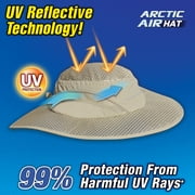 Arctic Hat Cooling Hat, Evaporative Cooling Liner with UV Protection & Breathable Performance Fabric, One Size Fits All Design, Beige, AHAT-CD6