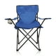 thumbnail image 1 of Silla Plegable de Camping Reforzada Con Portavasos y Bolsa de Transporte Color Azul Cyan, 1 of 6