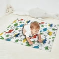 thumbnail image 2 of White Dinosaurs Palms Names Pattern Blanket,Comfortable Soft Lamb Wool Throw Blanket,All Season,Warm Lightweight Blankets for Sofa Bed Couch Living Room Chair,30"x40", 2 of 4