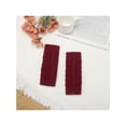 thumbnail image 4 of Guantes de punto sin dedos de longitud de muñeca para mujer Inspire Chic, tamaño único, color rojo vino, otoño-invierno, 4 of 6