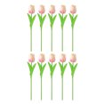 thumbnail image 4 of CSChome Artificial Tulip Decoration Artificial Tulip Decoration Realistic Reusable Home Wedding Party Faux Flower Floral Spring Decoration 10Pcs Artificial Tulip Branch with Stem, 4 of 6