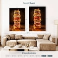thumbnail image 4 of Elephant Stock Sandwich Stack Wall Art - Vertical Canvas Wall Art - Dining Room Wall Decor - Food And Drink Canvas - Orange And Brown Decor - 32" x 48", 4 of 8