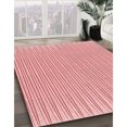 thumbnail image 3 of Ahgly Company Machine Washable Indoor Square Transitional Pink Area Rugs, 8' Square, 3 of 7