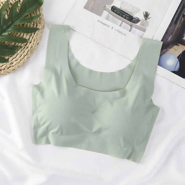 Sujetador deportivo de talla grande para mujer, ropa interior japonesa sin costuras, sin aros de acero, a prueba de golpes, para yoga