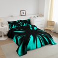 thumbnail image 3 of Erosebridal Gradient Geometric Bedding Twin Comforter Set, Abstract Striped Down Comforter, Adult Teens, Reversible 2pcs, 3 of 7
