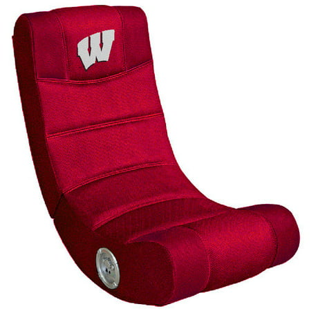 UNIVERSITY OF WISCONSIN Badgers Video Game Chair with Blue Tooth