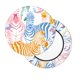 thumbnail image 2 of Balery Zebra Colourful Fundas de asiento para taburete de bar redondo de tela de terciopelo ajustables que protegen de arañazos y manchas para sillas de 14 a 17 pulgadas.-12 inch, 2 of 7