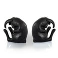 thumbnail image 3 of SPI Home Pair of Black Enamel Finished Brass Rabbit Bookends, 3 of 3