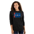 thumbnail image 3 of DR Dominican Republic Demand Respect Plus Size Long Sleeve Graphic Tee Shirt Brisco Brands 2X, 3 of 5