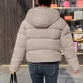 thumbnail image 4 of HAPIMO Women'S Hooded Puffer Jacket Winter Zip Up Quilted Coat Packable Lightweight Padded Jackets Pockets Beige L, 4 of 4