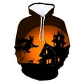 2025 Halloween burst hoodie with hoodie, autumn and winter 3D health