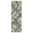 thumbnail image 2 of Woven Trends Kidwai - KIP08 - Contemporary Style, Abstract Pattern, Pet & Family Friendly, Living Room, Dining Room, Office, Hand Made, Low Pile Wool Area Rug in Grey - 5' x  8', 2 of 3