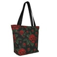 thumbnail image 2 of Fotbe Roses Pattern Beach Tote,Shoulder Handbag,Spacious Tote Bag,Lightweight Travel Bag,Versatile Shopping Bag, 2 of 9
