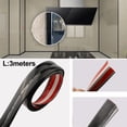 thumbnail image 1 of SPRING Protection contre les Chocs Accidents Milieux Commerciaux Moulure d'Angle de Mur Bricolage Moulure de Ligne Protection Efficace des Meubles Noir 3 Mètres, 1 of 9